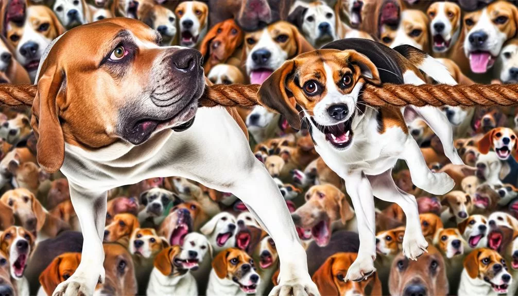 kracht van een beagle